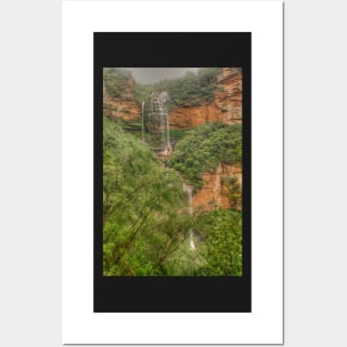 Wentworth Falls from a distance Posters and Art